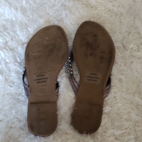 Flip flops silver leaf size 7 - Picture 2 of 4
